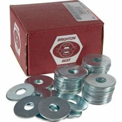Brighton-Best Fender Washer - 3/8" x 1-1/4" - Steel - Zinc CR+3 - Pkg of 100 - BBI P36200