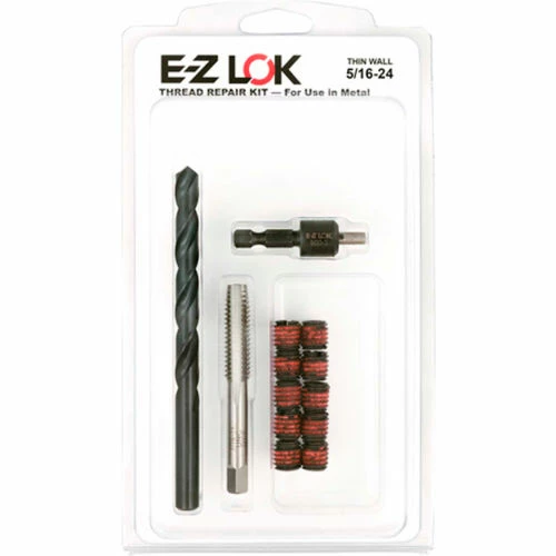 EZ Lok E-Z LOK™ Thread Repair Kit for Metal - Thin Wall - 5/16-24 x 7/16-14 - EZ-310-524 1 EZ Lok E-Z LOK™ Thread Repair Kit for Metal - Thin Wall - 5/16-24 x 7/16-14 - EZ-310-524