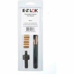 EZ Lok E-Z Knife™ Threaded Insert Installation Kit for Hard Wood - Brass - 5/16-24 - EZ-400-524