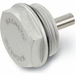 J.W. Winco 738-32-M26X1.5 Aluminum Magnetic Threaded Plug w/ NBR Seal - M26 x 1.5 Thread