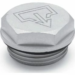 J.W. Winco 741-22-M16X1.5-AS-1 Aluminum Threaded Plug with Drain Symbol with M16 x 1.5 Thread