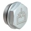 J.W. Winco 741-40-G1-ES-2 Aluminum Threaded Plug w/Fill Symbol w/2mm Vent Hole G 1" Pipe Thread