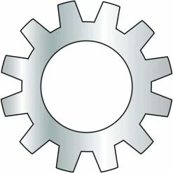 #8 External Tooth Lock Washer - Zinc - Pkg of 10000
