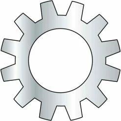 #4 Internal Tooth Lock Washer - A 410 Stainless Steel - ASME B18-21-1 - Pkg Of 100