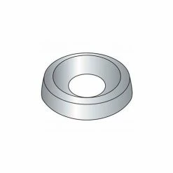 Titan Fasteners 1/4" Countersunk Finishing Washer - .322/.299" I.D. - Steel - Nickel Plated - Grade 2 - 100 Pk
