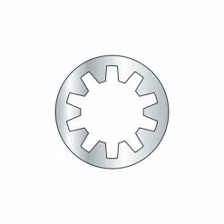 Titan Fasteners 8mm - Internal Tooth Lock Washer - Steel - Zinc - DIN 6797J - Pkg of 100