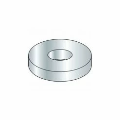 Titan Fasteners #6 Flat Washer - SAE - 5/32" I.D. - Steel - Zinc - Grade 2 - Pkg of 100