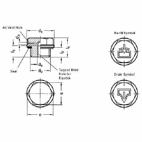 J.W. Winco 742-26-M20X1.5-OS-2 Aluminum Threaded Plug with 2mm Vent Hole with M20 x 1.5 Thread 2 J.W. Winco 742-26-M20X1.5-OS-2 Aluminum Threaded Plug with 2mm Vent Hole with M20 x 1.5 Thread - Image 2