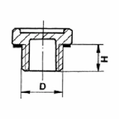 J.W. Winco 6312020 Nylon Plastic Threaded Plug with Fill Symbol - G 1/4" Pipe Thread 2 J.W. Winco 6312020 Nylon Plastic Threaded Plug with Fill Symbol - G 1/4" Pipe Thread - Image 2